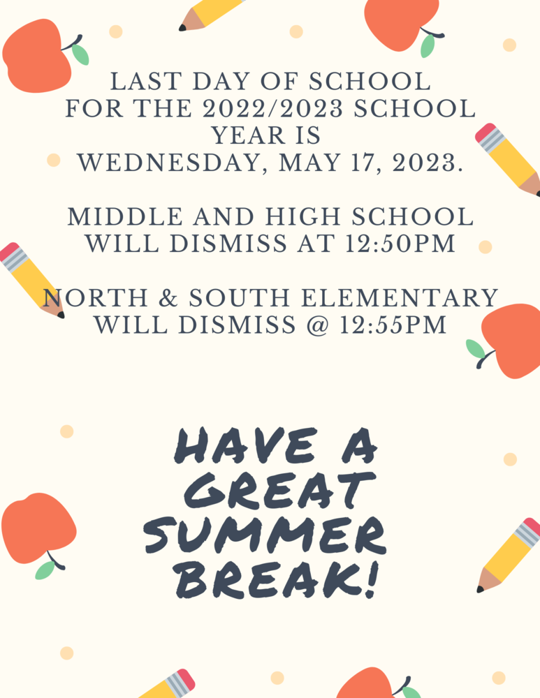 LAST DAY OF SCHOOL INFORMATION